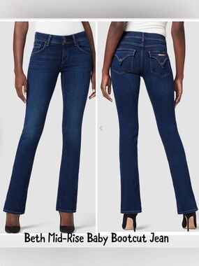 Hudson Beth Mid-Rise Baby Bootcut Jean